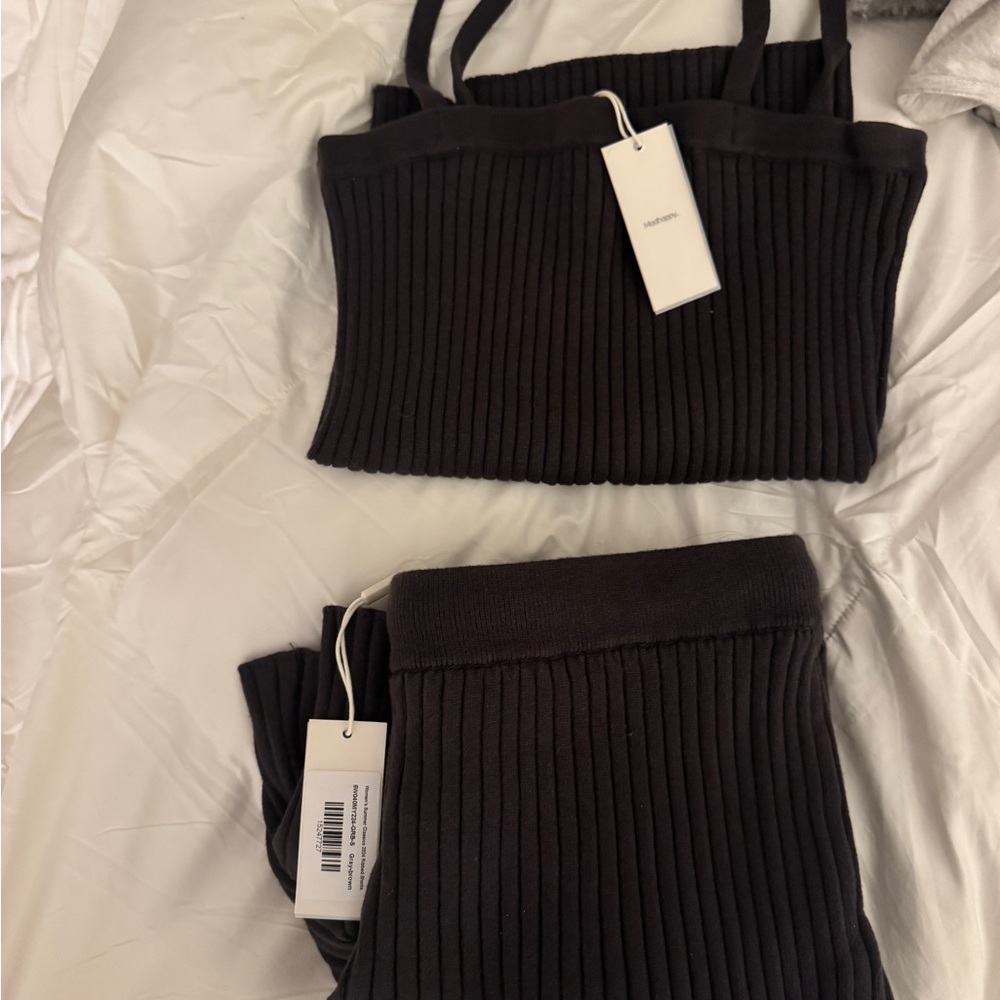 Madhappy Dark Brown Ribbed Knitwear